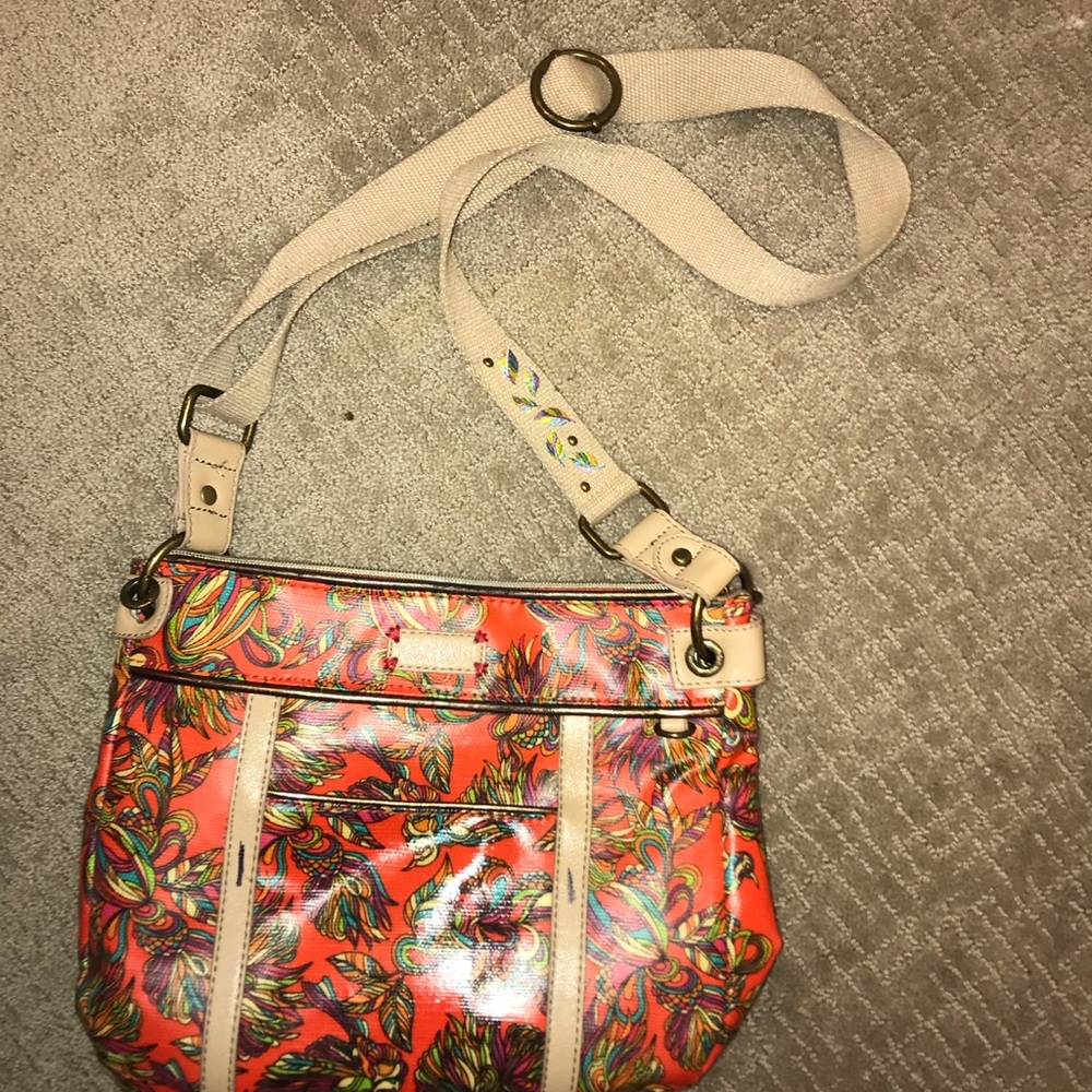 Sakroots red floral bag